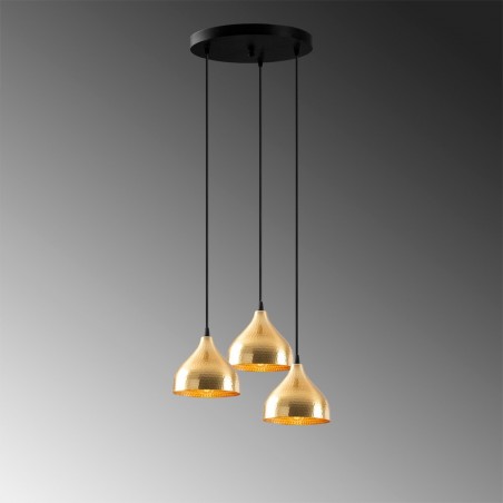 Lampe de suspension Asney 18 Or (3 lumieres)