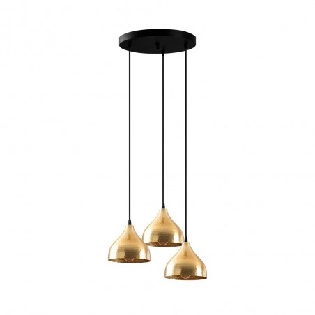 Lampe de suspension Asney 18 Or (3 lumieres)