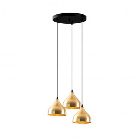 Lampe de suspension Asney 18 Or (3 lumieres)