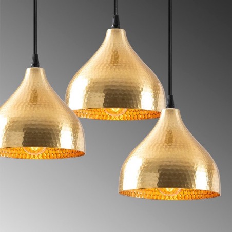 Lampe de suspension Asney 18 Or (3 lumieres)