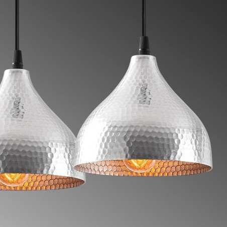 Regletté de plafond Asney 18 Argent (3 lumieres)