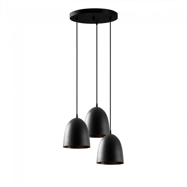 Lampe de plafond Asney 20 Noir (3 lumieres)