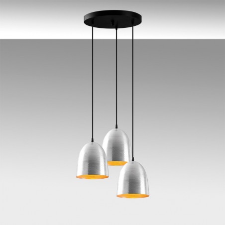 Lampe de plafond Asney 20 Argent (3 lumieres)