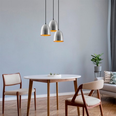 Lampe de plafond Asney 20 Argent (3 lumieres)