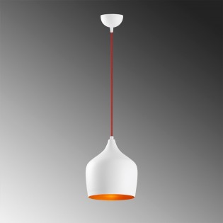 Lámpara de techo Momo 22 Blanco/Rojo