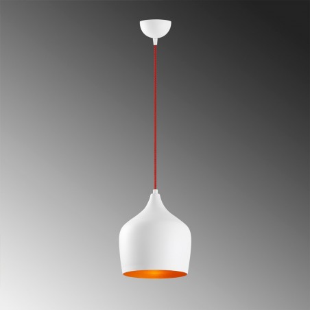 Lámpara de techo Momo 22 Blanco/Rojo