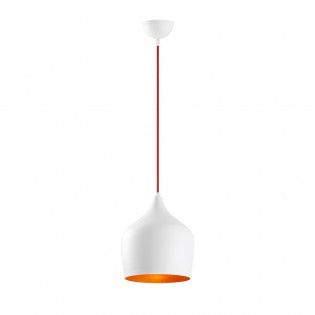 Lámpara de techo Momo 22 Blanco/Rojo