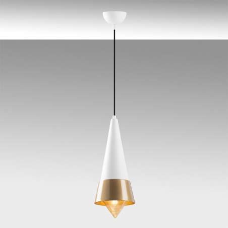 Lampe de plafond Momo 19 Blanc/Or