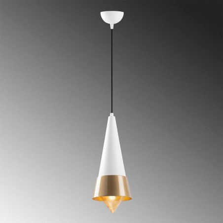 Lampe de plafond Momo 19 Blanc/Or
