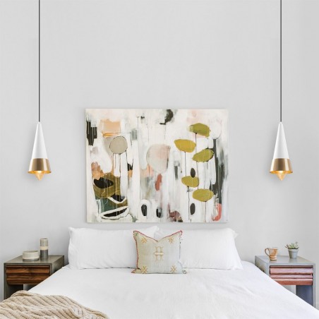 Lampe de plafond Momo 19 Blanc/Or