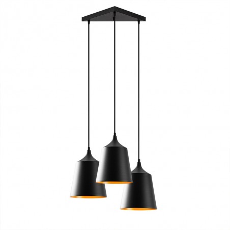 Lampe de suspension Momo 20 Noir (3 lumieres)