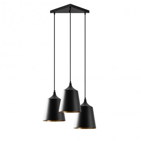 Lampe de suspension Momo 20 Noir (3 lumieres)