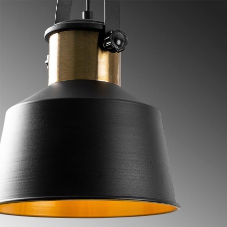 Lampe de suspension retro Momo 26 Noir
