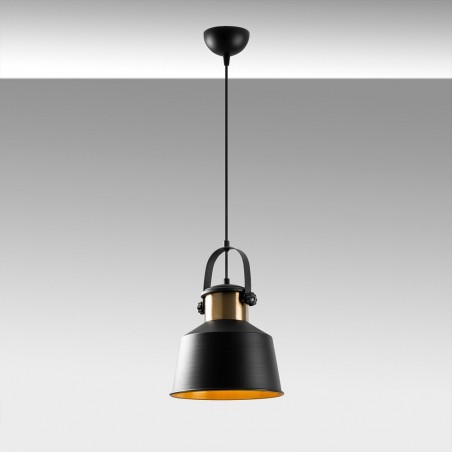 Lampe de suspension retro Momo 26 Noir