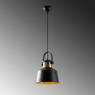 Lampe de suspension retro Momo 26 Noir