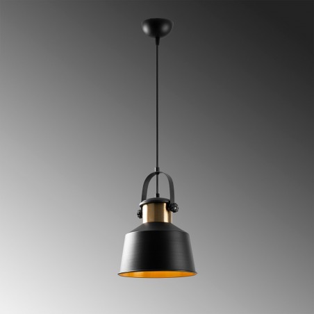 Lampe de suspension retro Momo 26 Noir