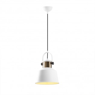 Lampe de suspension retro Momo 26 Blanc