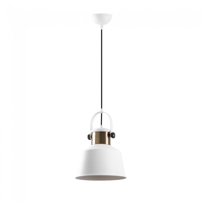 Lampe de suspension retro Momo 26 Blanc Lampe de suspension retro Momo 26 Blanc