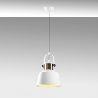 Lampe de suspension retro Momo 26 Blanc