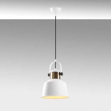 Lampe de suspension retro Momo 26 Blanc