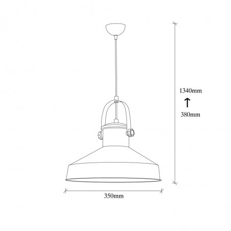 Lampe de plafond retro Momo 35 Blanc