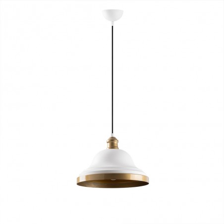 Lampe de suspension Momo 30 Blanc/Or