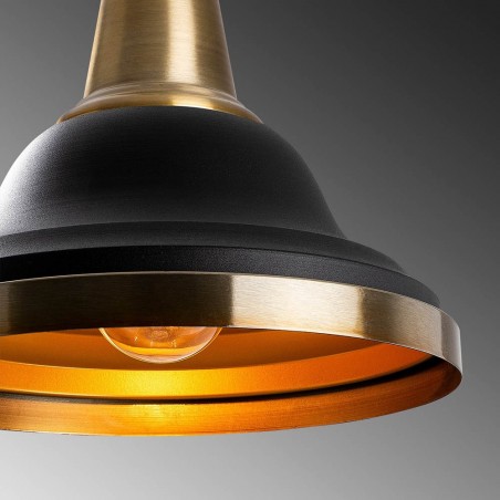 Lampe de plafond Momo 30 Noir/Or