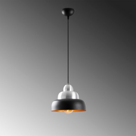 Lampe de plafond Momo 31 Noir/Argent