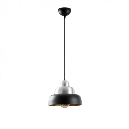 Lampe de plafond Momo 31 Noir/Argent