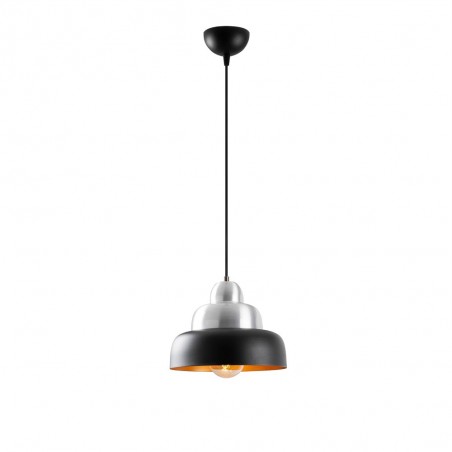 Lampe de plafond Momo 31 Noir/Argent