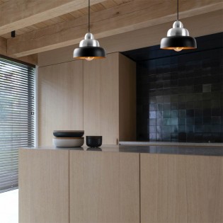 Lampe de plafond Momo 31 Noir/Argent