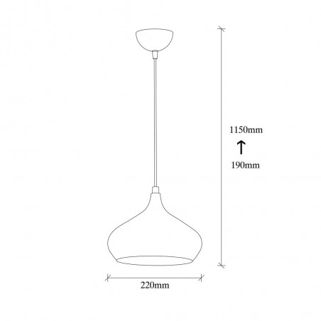 Lampe de suspension Momo 22 Argent