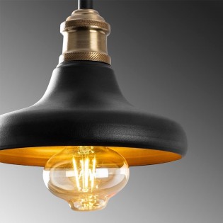 Lampe de plafond Momo 21 Noir