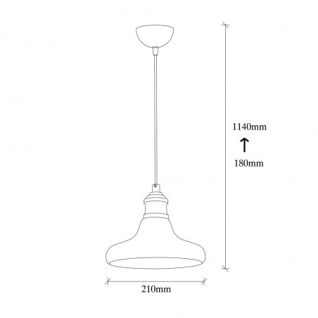 Lampe de plafond Momo 21 Noir
