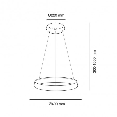 Lampe de plafond á LED Lizer (21W)