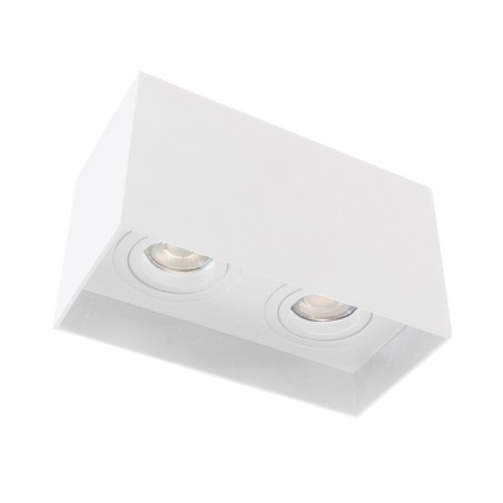 Spot de plafond Classic Blanc (2 lumières)