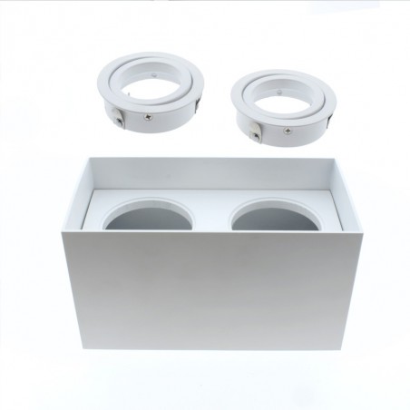 Spot de plafond Classic Blanc (2 lumières)