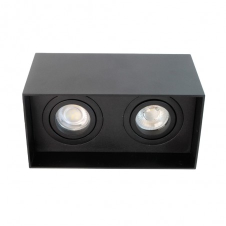 Spot de plafond Classic Noir (2 lumières)