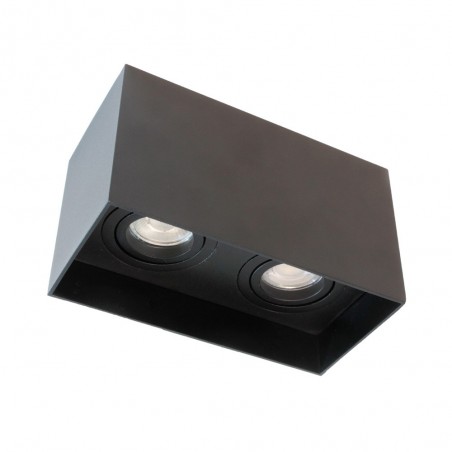 Spot de plafond Classic Noir (2 lumières)