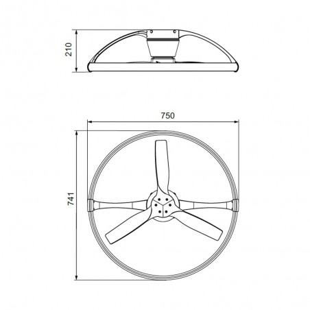 Ventilador de techo LED Nepal (55W)