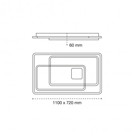 Plafonnier á LED Aquila CCT (222W)