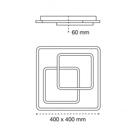 Plafonnier á LED Vega CCT (72W)