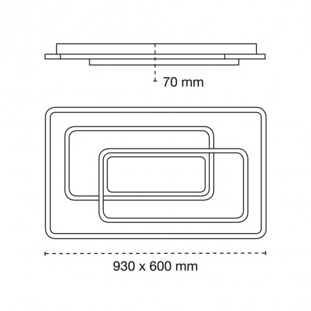Plafonnier á LED Draco CCT (226W)