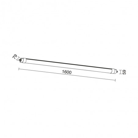 Regletté pour exterieurs á LED Crous (46W)