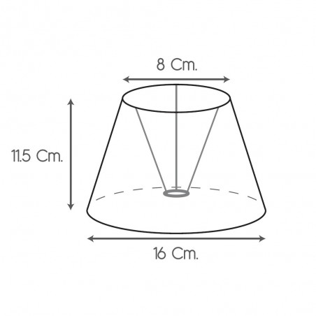 Abat-jour sur mesure Conique (Lampadaire)