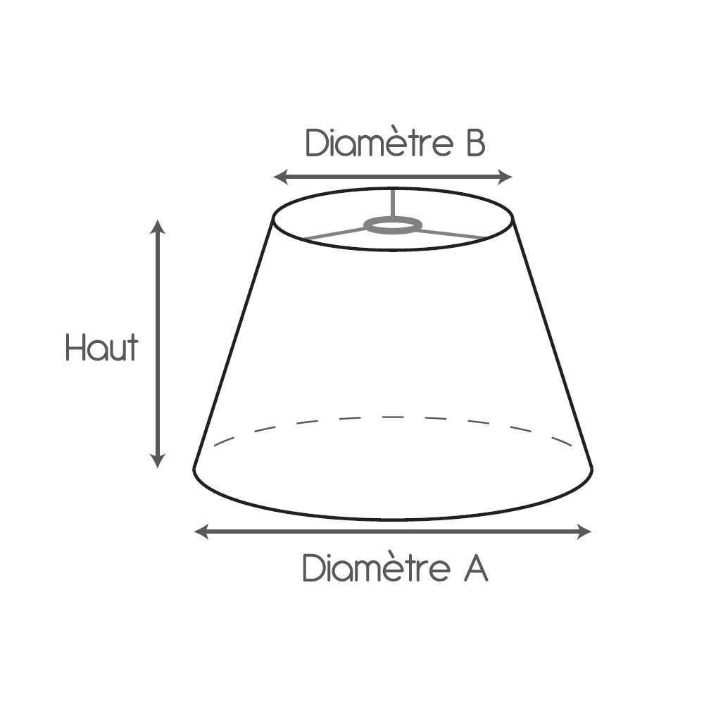 Ensemble D'armature Pour Abat-jour Conique Suspension - Tailles 20 Et 30 Cm - MegaCrea (Fabriqué En France)