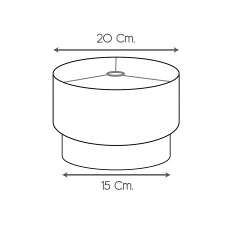 Abat-jour sur mesure Cylindrique Double