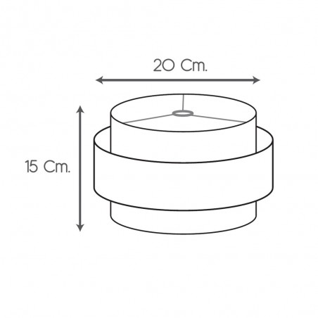 Abat-jour sur mesure Cylindrique Triple Extérieur