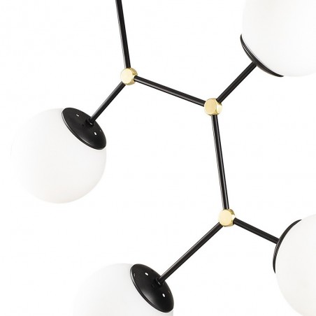 Lampe de suspension Mulen Noir (5 lumieres)