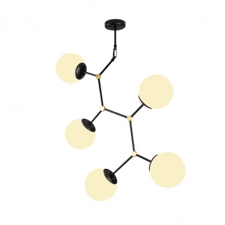Lampe de suspension Mulen Noir (5 lumieres)